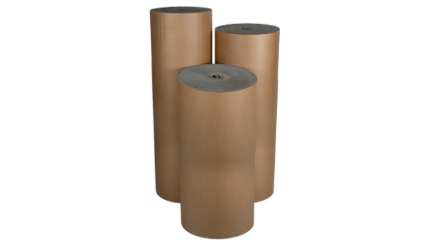 Cartón corrugado single face en rollo